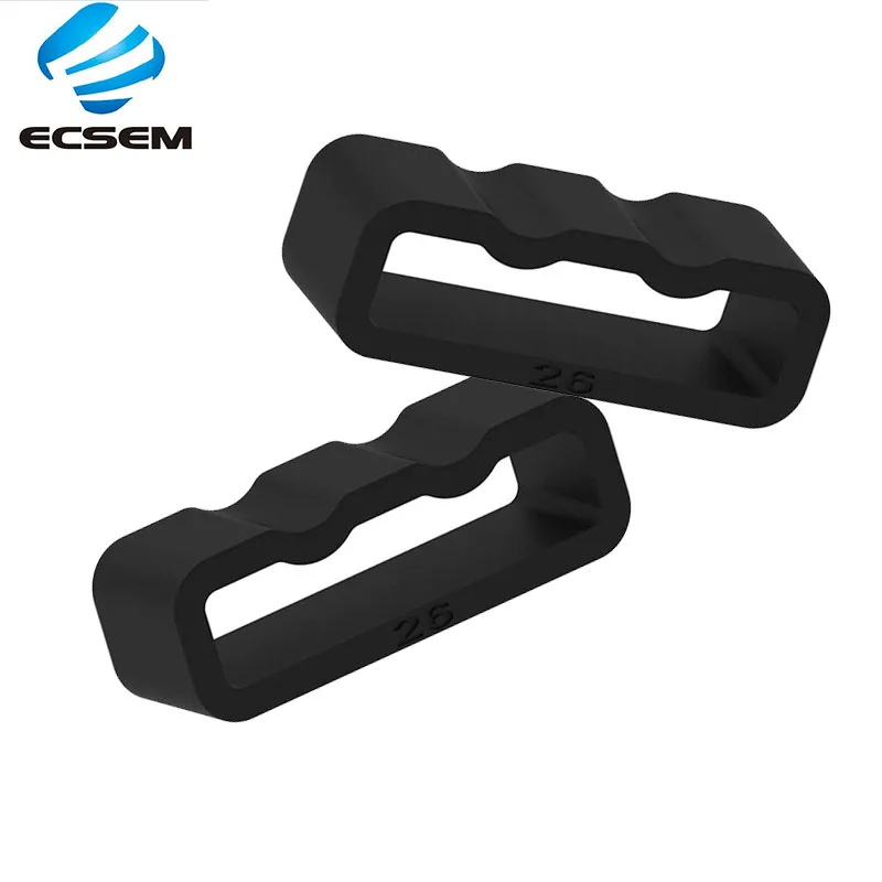 

ECSEM silicone rubber loop for Garmin forerunner 225 watch band keeper safe buckle for forerunner 225 rubber loop ring