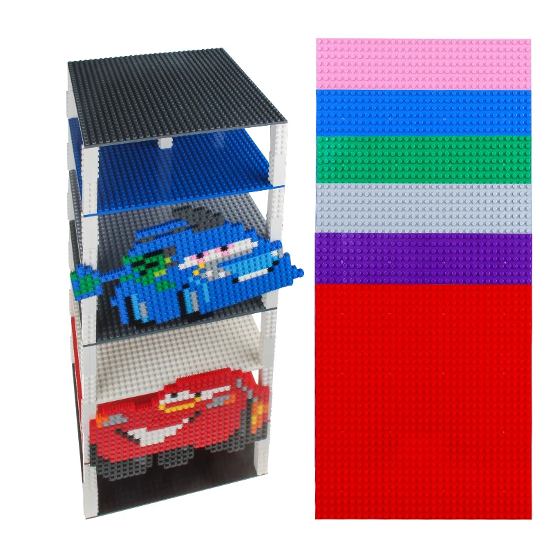 

4PCS 25X25CM 32X32 Dots Double Side Base Plate for Small Bricks With 160PCS 2X2 Small Blocks Toy For Children Compatible Legoed