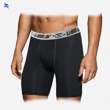 Летний Для мужчин; Компрессионные шорты для бега брендовая одежда для фитнеса Quick-быстросохнущие колготки Эластичный Обучение под плавки