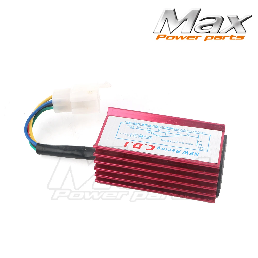 

Max New Pack of GY6 50cc Scooter Moped Racing CDI Box 5 Pin Ignition Coil Red High Quality Free Shipping