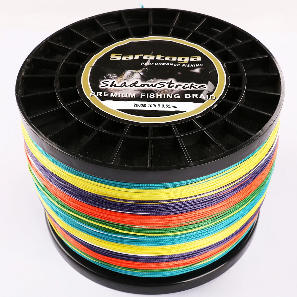 цены 16 Strands 2000m 100lb pe braided fishing line