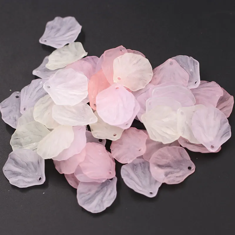 50 шт. Акриловые Матовые лепестки цветов DIY Изготовление сережек Подвески женские