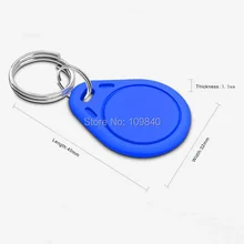 100 шт. 125 кГц keyfob с TK4100 EM4100 чип контроля доступа брелок карты метки