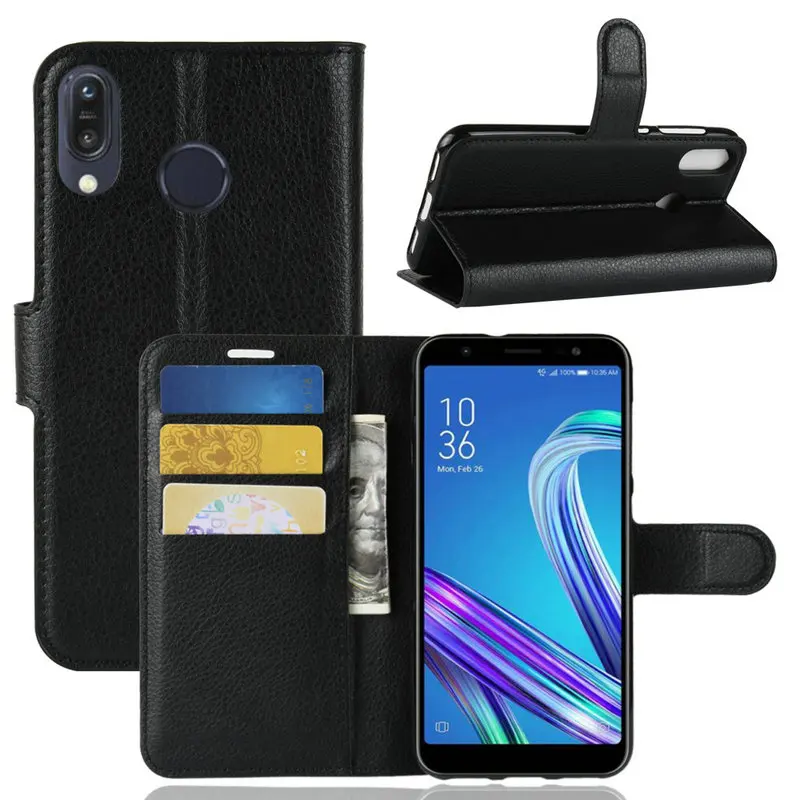 Чехол для телефона Zenfone Max M1 ZB555KL кожаный чехол-Бумажник Для Pro ZB601KL откидной