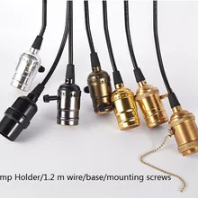 E27 винт старинный держатель лампы свет гнездо основание светильника кулон лампа держатель Эдисона свет гнездо для Настенные Светильники Фитинги