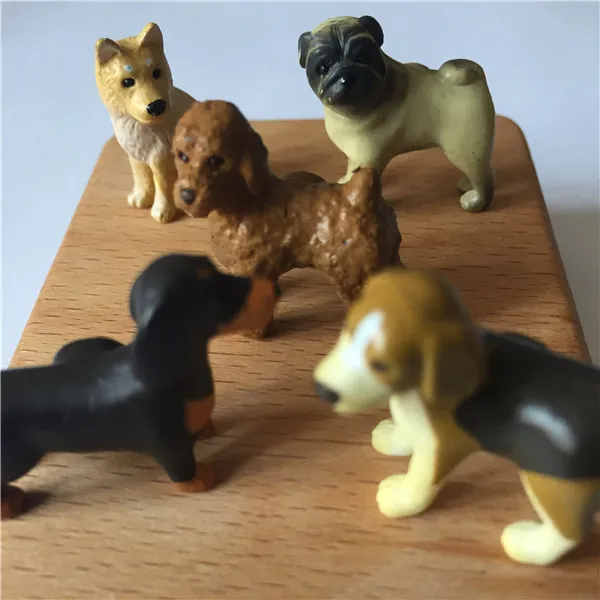 Cute Dogs Fridge Magnets PVC Toys Figures 5 Styles - 11