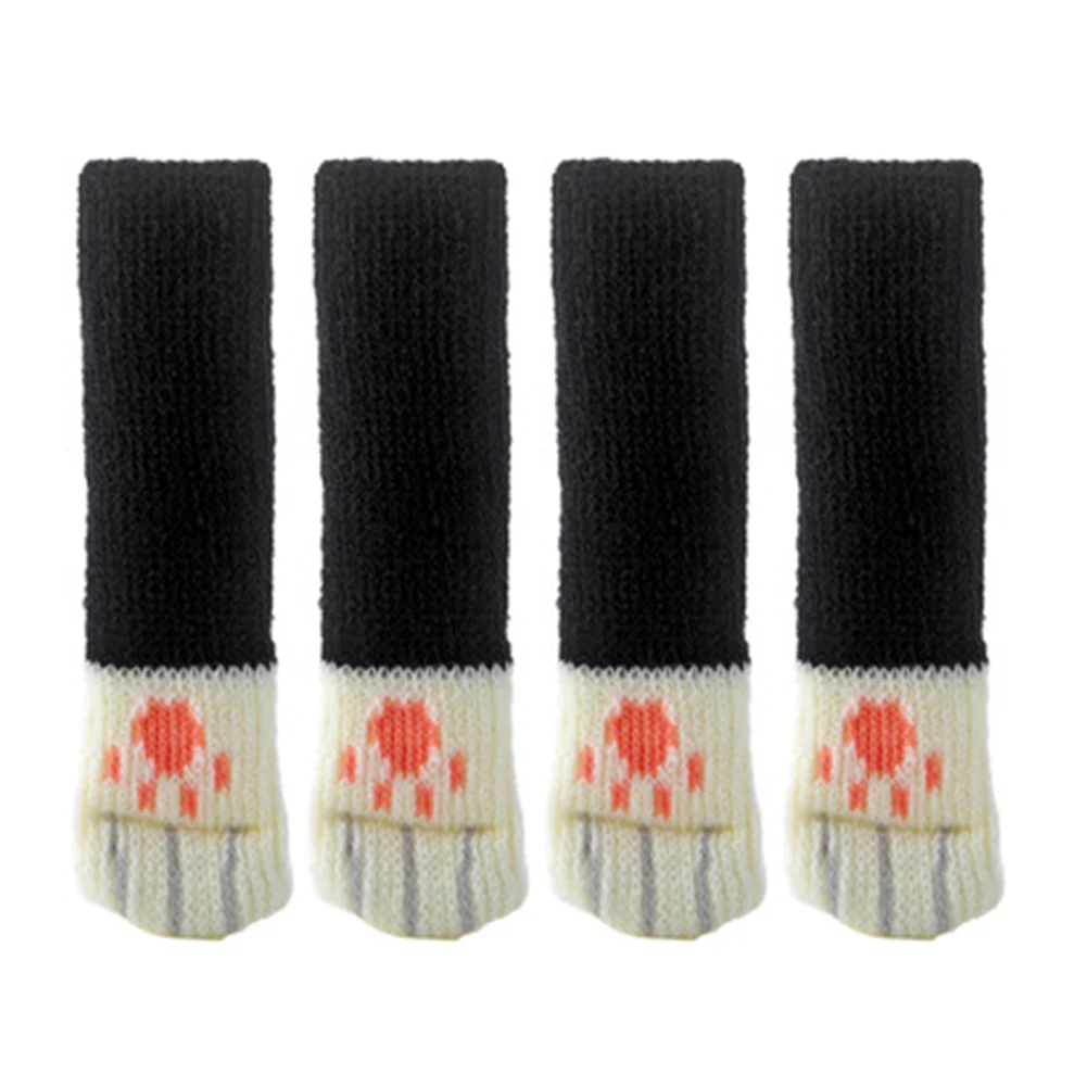 

4pcs Furniture Table Chair Foot Leg Knit Socks Sleeve Cover Pads Floor Protector