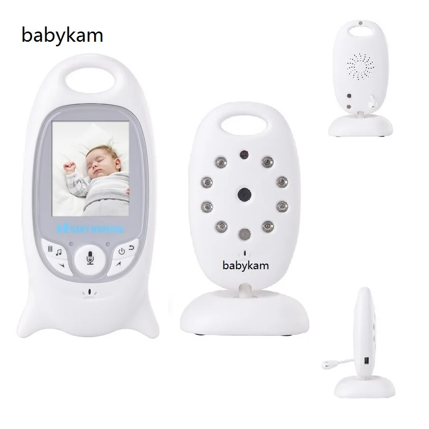 

babykam baby phone with monitor 2.0 inch TFT LCD French Menu 2 way talk 8 Lullabies IR Night vision Intercom Temperature monitor