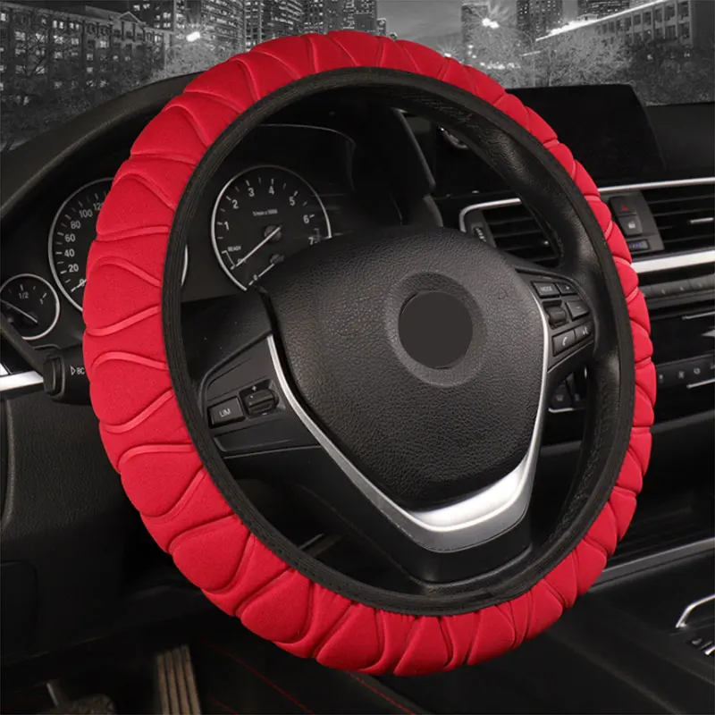 

Winter car steering wheel cover universal steering-wheel braid warm plush