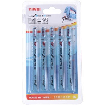 

5 Pcs T101BF Bi-metal T-Shank Jigsaw Blades Cutting Tool Clean For Hardwood