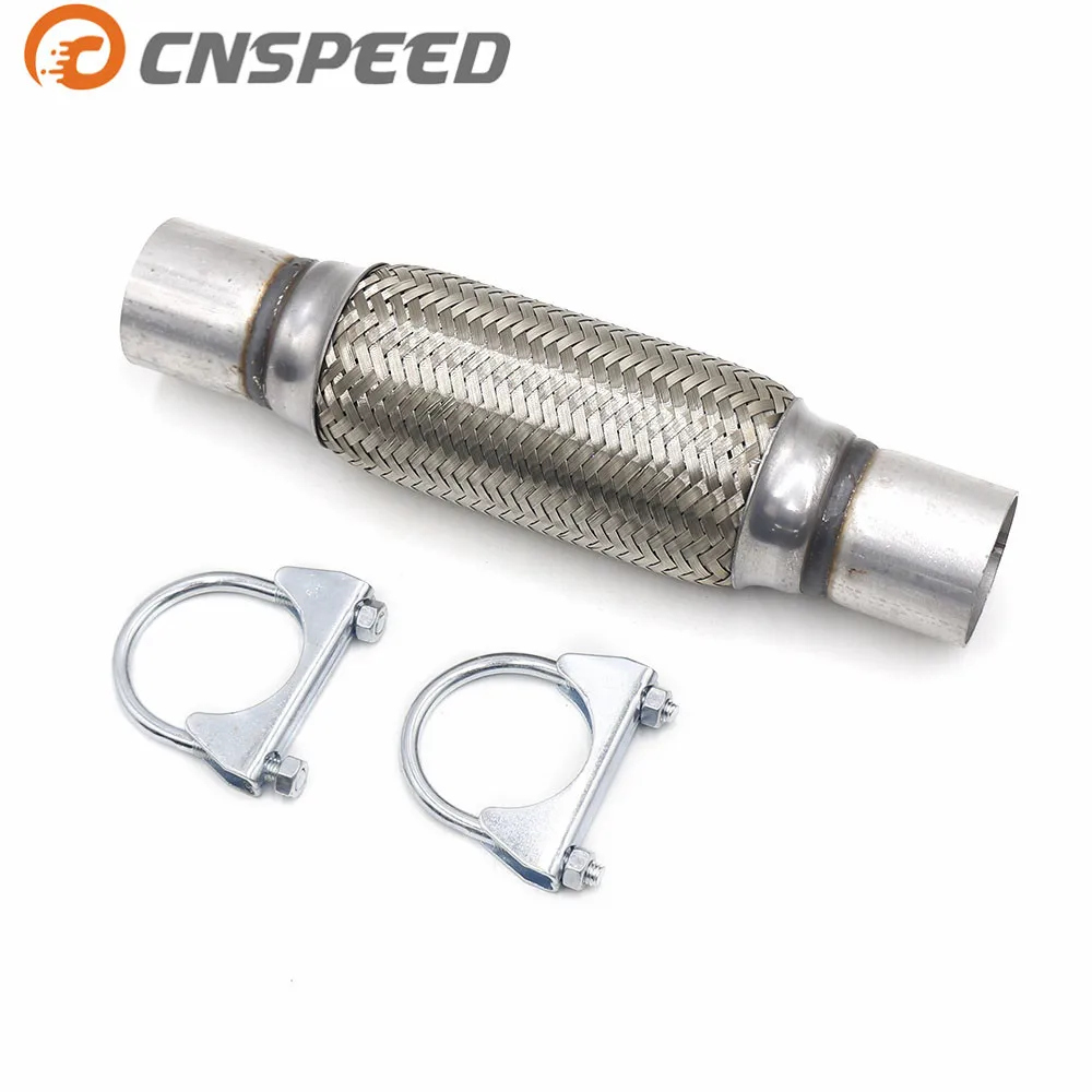 CNSPEED 2" x 8'' x 12" Stainless Steel Car Exhaust Flex Pipe Bellows