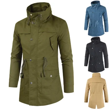 

Mens Autumn Winter Jackets Mens Fashion Casual Slim Moto&Biker Thicken Windproof warm Jacket Coats Solid Male Jackets Size 3XL