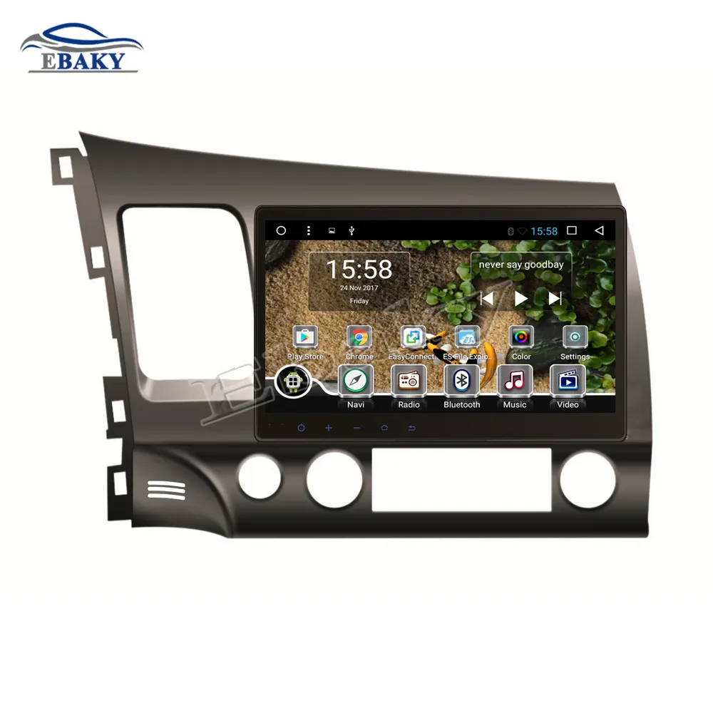 Cheap NaviTopia 10.1inch 1G/2G RAM Quad Core/Octa Core Android 7.1/8.1 Car DVD Radio for Honda CIVIC 2006 2007 2008 2009 2010 2011 GPS 1