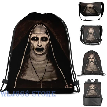 

Funny graphic print shoulder Bags women Demonic Sister Valak Single shoulder backpack travel for men Gym Bag