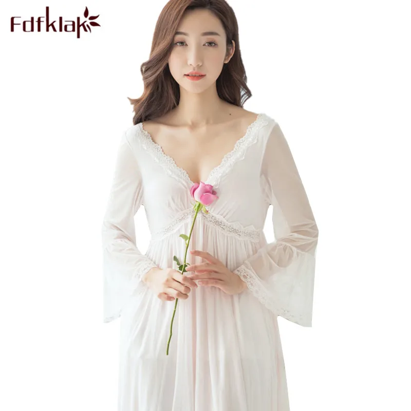 Ночные рубашки для беременных Fdfklak с V образным вырезом|maternity nightwear|nightdress