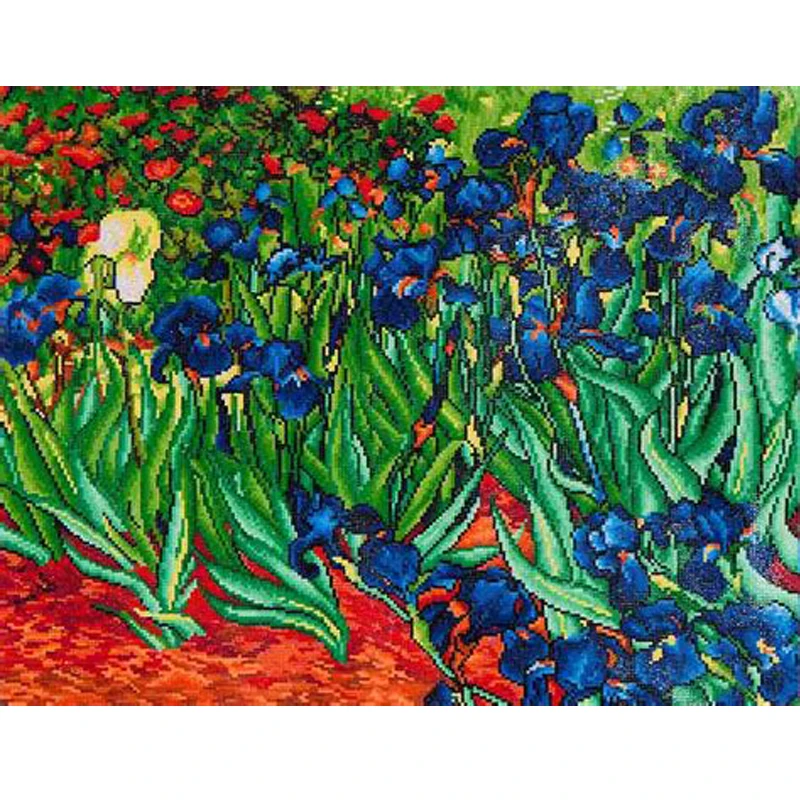 

Diamond Painting Van Gogh Diamond Embroidery Gogh Irises Flower Cross Stitch Mosaico Rhinestone Painting European Home Decor
