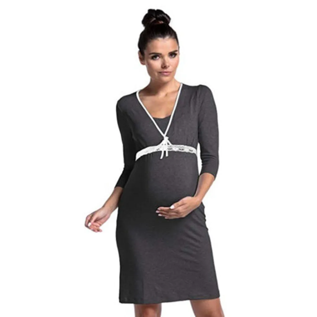 SAGACE, платья для кормящих грудью, домашнее платье для кормящих женщин, летнее платье для кормящих беременных, элегантное платье для кормящих матерей