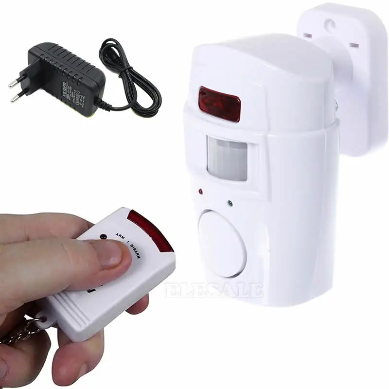 WIRELESS DRIVEWAY ALERT PIR PROTECT HOME SHED GARAGE ALARM SYSTEM FREE REMOTE 