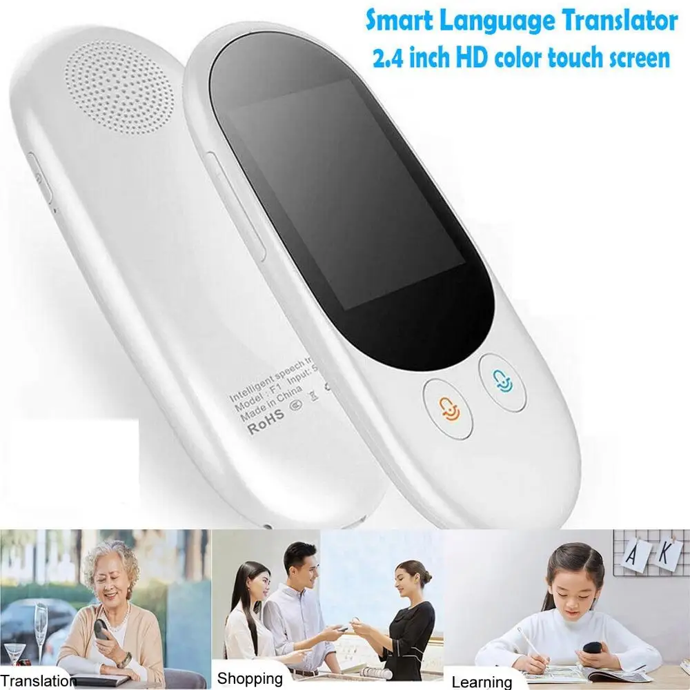 

Smart Instant Voice Offline F1 Translator Multi-Languages 1GB+4GB Portable LCD Screen