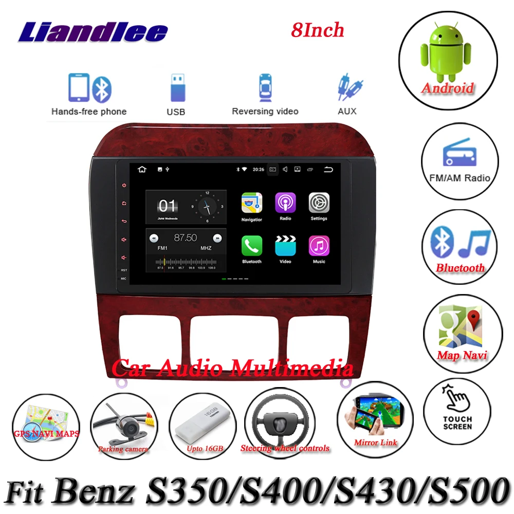 Clearance Liandlee Android System For Mercedes Benz S Class S350 S400 S430 S500 - Radio GPS Nav MAP Navigation HD Screen Multimedia NO DVD 2
