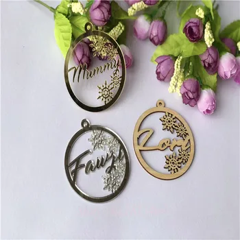 

1pcs Snowflake Personalised name tree ornament wodden name Christmas bauble tree decoration wedding custom name for you