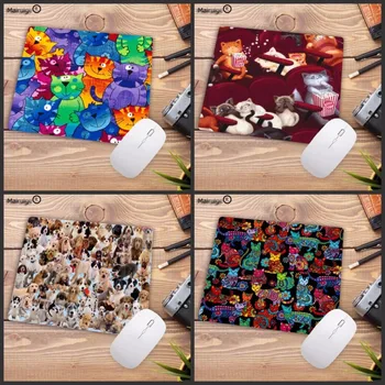 

Mairuige Cute Cat Dog Animal Rubber Gaming Mouse Pad Print Laptop Mouse Mat Small Size Mouse Notebook Computer Gift Mousepad