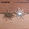  4PCS 12mm Inner Size 2 Colors Plated Classic Simple Sun Flare Style Cabochon Base Setting Charms Pendant P6769 ► Photo 2/6