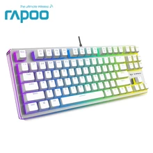Original Rapoo V500 RGB Game keyboard Full Keys Programmable 2.0mm Trigger Stroke MX Pro Mechanical Gaming Keyboard