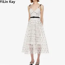 Высококачественное Роскошное дизайнерское подиумное платье для автопортретов летнее женское винтажное сексуальное платье с открытой спиной vestidos