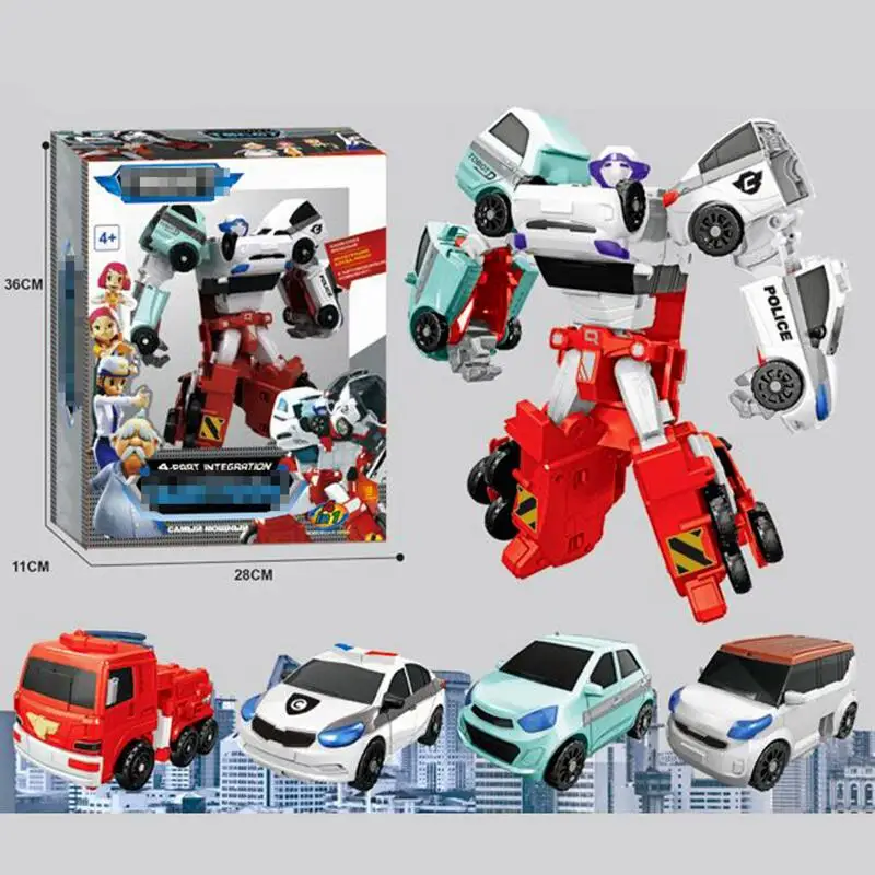Koop Auto Transformatie Robots 4 In 1 Vervorming Action Figure Auto Model Set Beste Cadeau Voor Onderwijs Kids