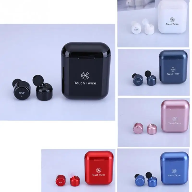 Fashion 6 Colors X3T Mini  Wireless Bluetooth Headsets TWS Touch Operation Stero Earphone Professional