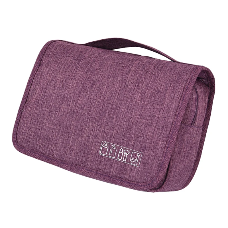 

Polyester Woman Large Cosmetic Storage Bag Case For Makeup Travel Organizer Hanging Toiletry Bags Man Wash Pouch