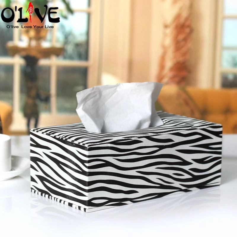 Risa Ideal Corresponsal Cajas de pañuelos de cuero PU, soporte de papel higiénico de cebra, caja de  cubierta de pañuelos para coche, restaurante, Hotel, decoración del hogar,  servilletero|Cajas de pañuelos| - AliExpress