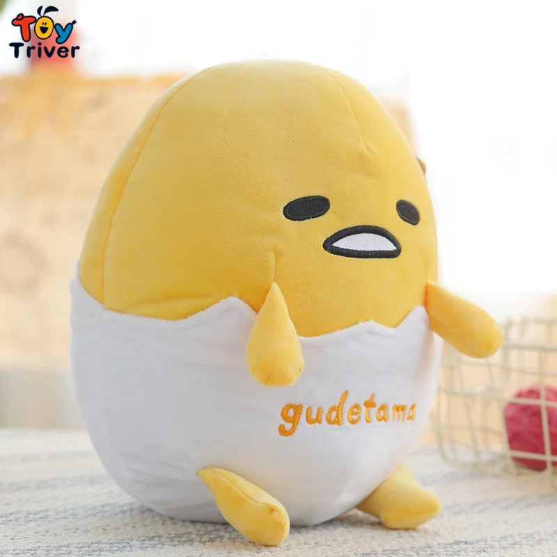 Yellow Gudetama Lazy Egg Yolk Brother плюшевая игрушка Triver Мягкая кукла для детей подарок на день рождения декор дома магазина Прямая