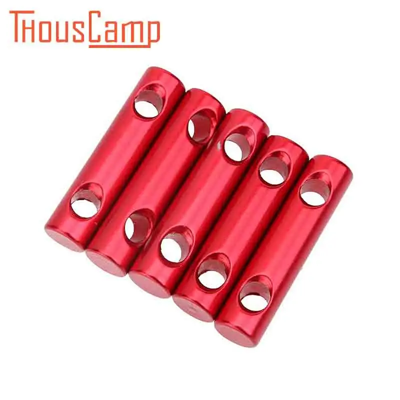 

Outdoor Camping Aluminum Alloy Cord Guyline Runners Rope Tensioners Guy Line Locks Tent Accessory Travel Hike Camp Kit 6pcs