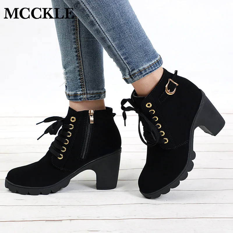 bota cano curto plataforma