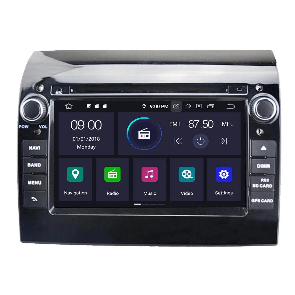Excellent RoverOne Car Multimedia Player For Fiat Ducato Octa Core Android 9.0 Radio Stereo DVD GPS Navigation Sat Navi Central Multimedia 2