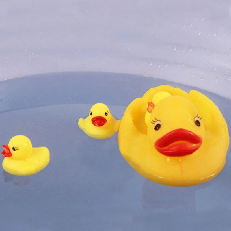 2016-hot-new-4pcs-Yellow-Rubber-Ducks-Bathtime-Squeaky-Bath-Toy-Water-Play-Baby-Kids-toys (2)