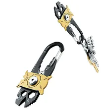 Портативный многофункциональный набор, нержавеющая сталь складной нож брелок отвертка, кемпинг выживания EDC инструменты дорожные наборы