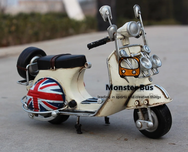 国旗クラシック オートバイ モデル 100 手作り古い鉄板モデルベスパ Time レ トロ金属ピアジオ スクーター羊モーター子供 Motor Kids Model Vespamotorcycle Model Aliexpress