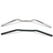 7/8" 22mm Motorcycle Bars Universal Moto Chrome Black Handle Bar for BMW Yamaha Suzuki Kawasaki Scooter Motor Low Handlebars