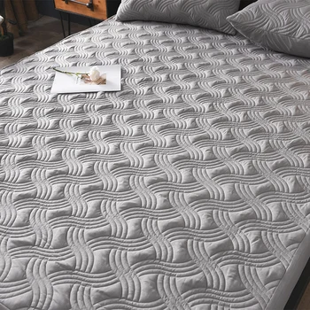 

59 1pc 100% Polyester Fiber Mattress Cover Sheet Four Corners With Elastic Sheet Multiple specifications fitted sheet