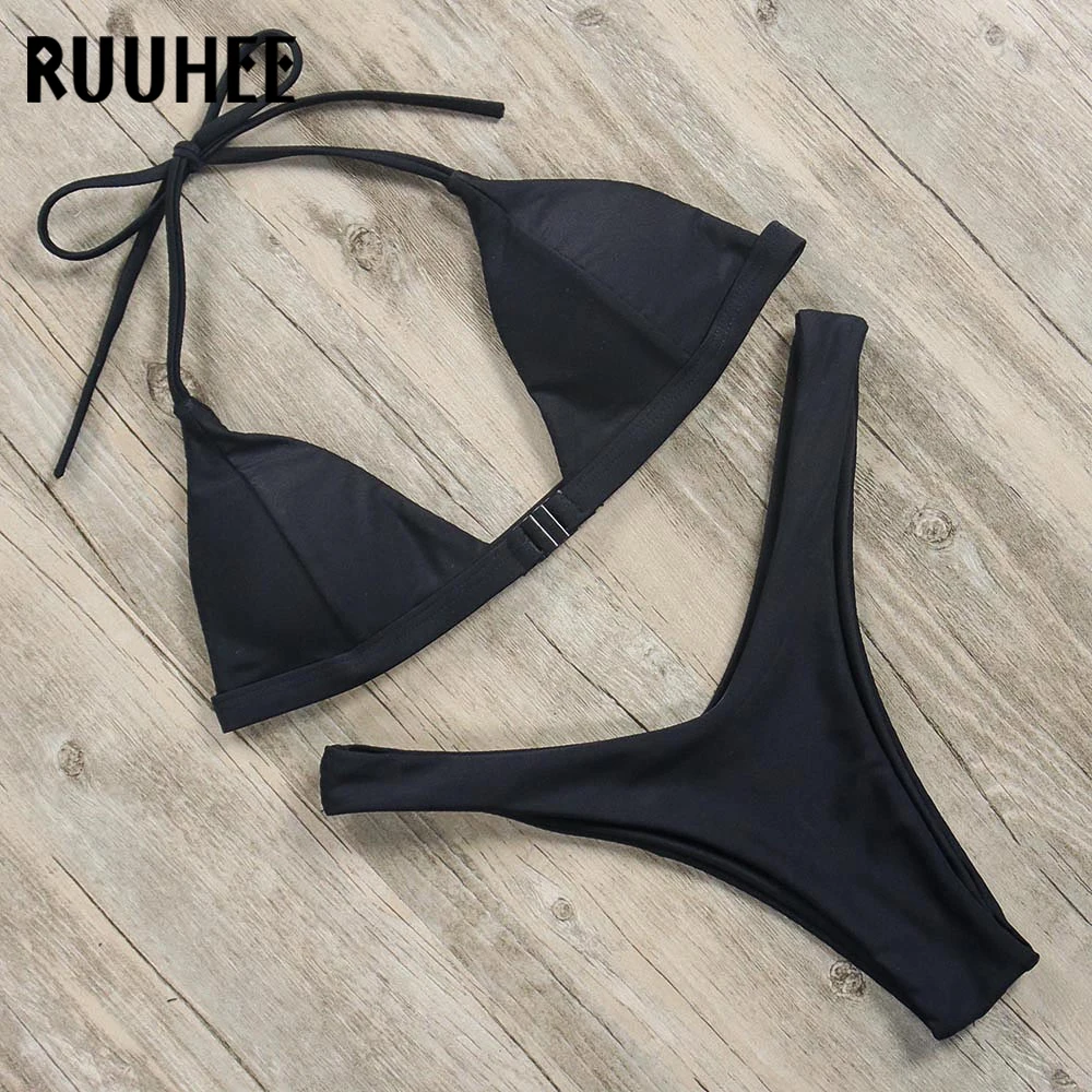 

RUUHEE Brazilian Bikinis Women Push Up Bikini Front Buckle Swimsuit Swimwear Women Micro Bikini Set Biquini Woman Bathing Suit