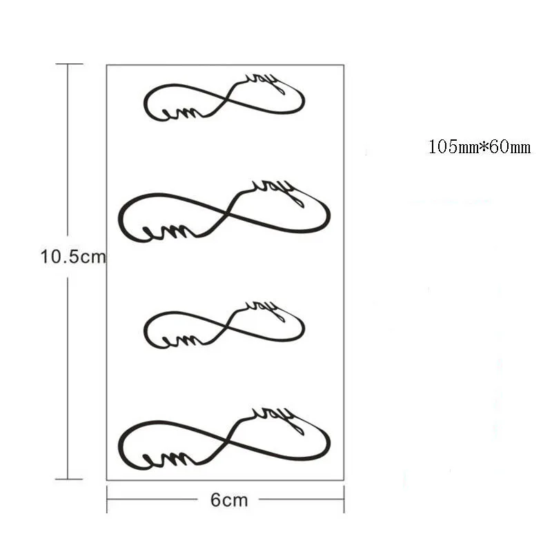 «Любовь» из 3 деталей с символом бесконечности Водонепроницаемый Временные татуировки мужские Для женщин Декорации для тела, рук Стикеры пара штаны с фальш-вставкой, комплект с длинным рукавом Советы Инструменты