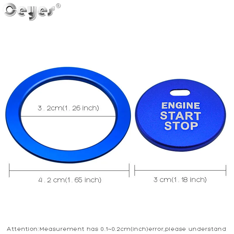 Start Engine Button Ring for SUBARU (22)