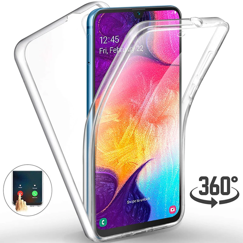 

360 Double Silicon Case For Samsung Galaxy A10 A30 A50 A70 M10 M20 J4 J6 J8 A6 A7 A8 A9 2018 S10E S10 Plus Note 9 8 5 Cover Case