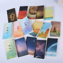 500 шт Модный Мини милый новизна луна звезда вселенная блокнот дневник записывающая бумага памятник школьные принадлежности