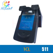 Hisaint Color Ink Cartridge For Canon 511 CL CL511 PIXMA MP490 MP495 IP2700 MP240 MP250 Inkjet Printer Free
