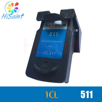 

hisaint Color Ink Cartridge For Canon 511 CL-511 CL511 For Canon PIXMA MP490 MP495 iP2700 MP240 MP250 Inkjet Printer Free