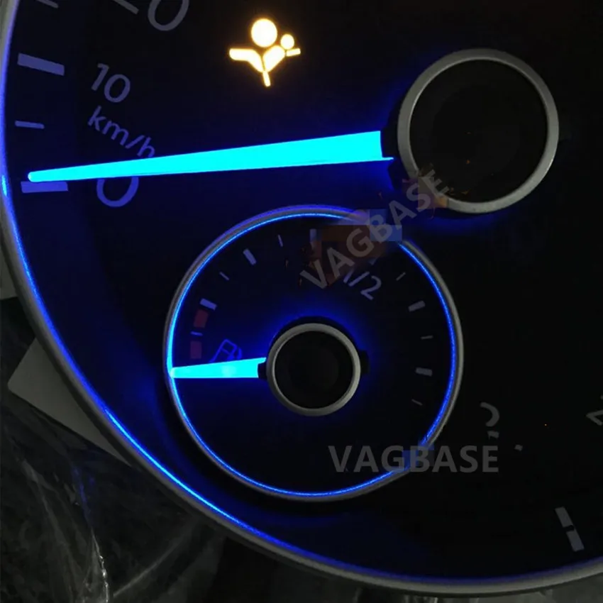 Для PQ Passat B7 CC GOLF MK6 Scirocco Jeta Tiguan 5N Touran Polo синий цвет инструмент Cluster VDO синяя игла